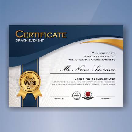Certificates Card